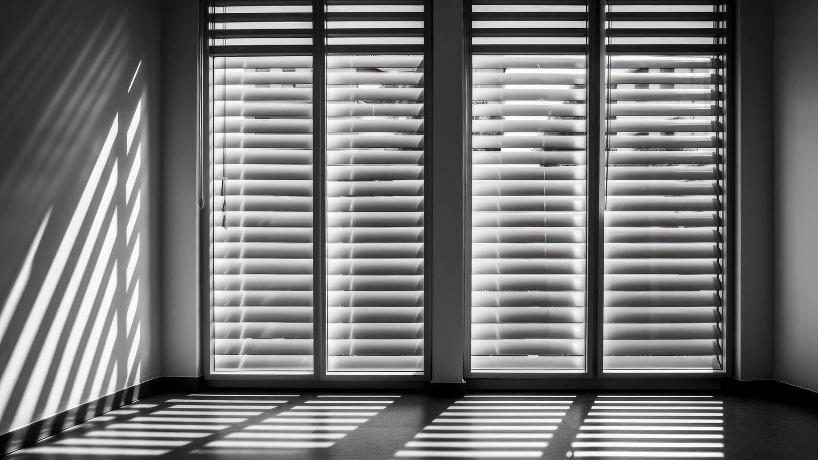 Blinds in a modern home