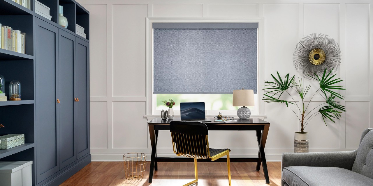Solar roller shades reducing glare