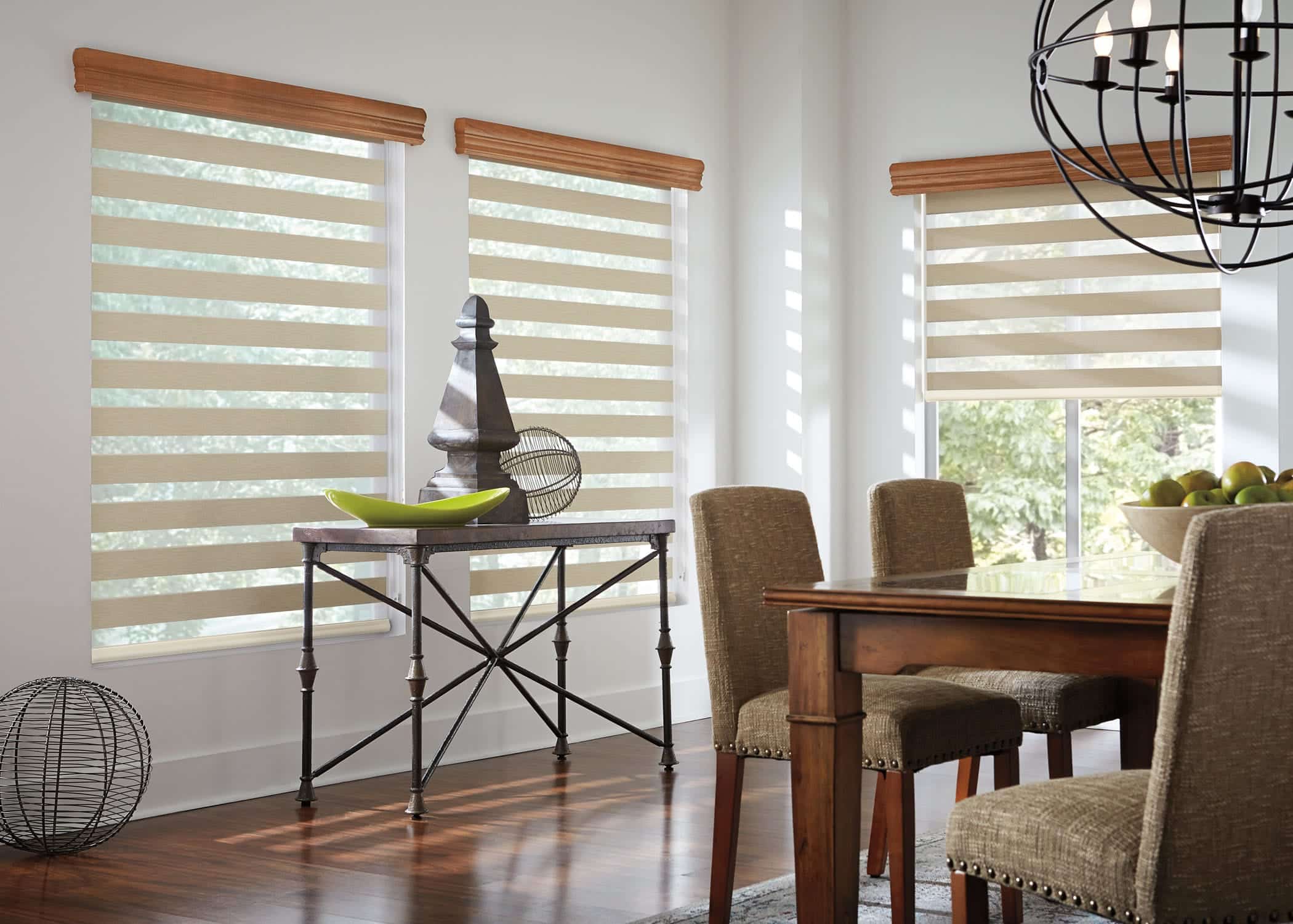 Custom Zebra Blinds manufactured in Edmonton