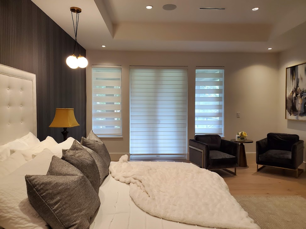 Zebra shades precise light control